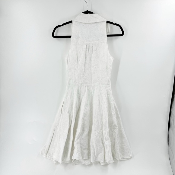 ✅ LILLY PULITZER JUBILEE WHITE COLLARED SLEEVELESS DRESS SIZE 2 WITH POCKETS - Picture 6 of 9